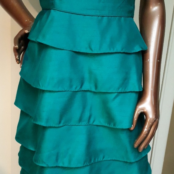 Tahari Jade Ruffled Cocktail Dress - Picture 2 of 4